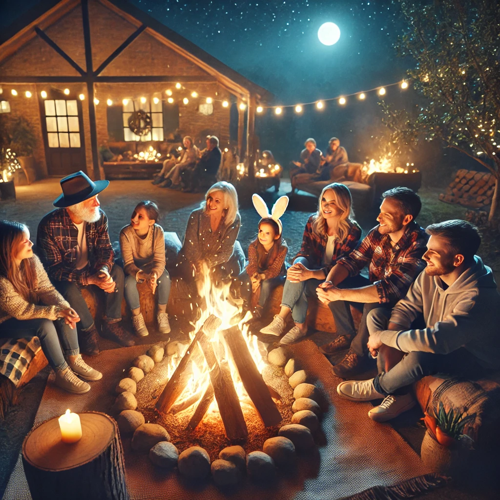 Påskeaften rundt bålet