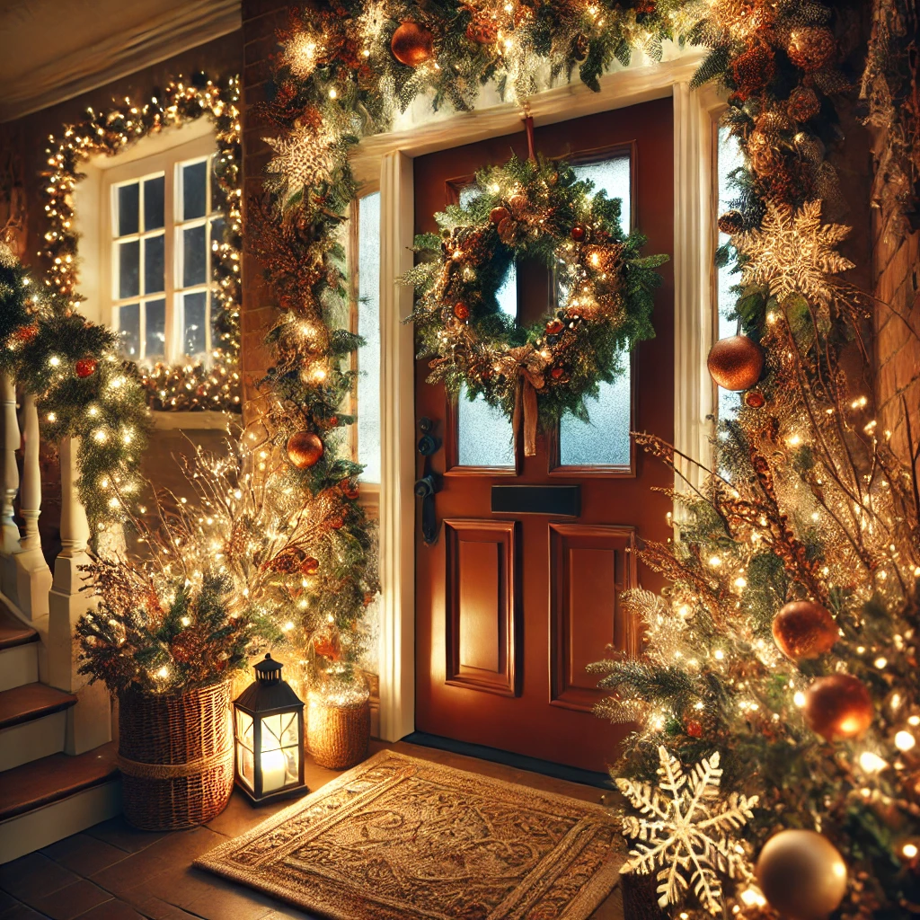 Dekorasjon med julekranser